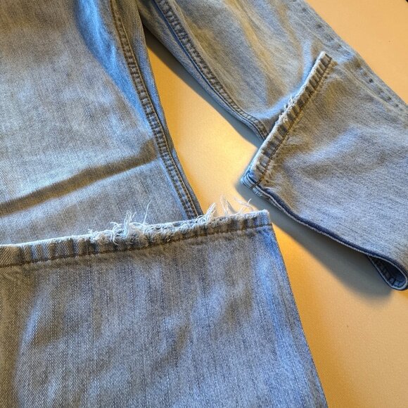 (SOLD) Aeropostale Benton Original Bootcut Jeans Mens Size 32 Distressed Grunge - Picture 6 of 15